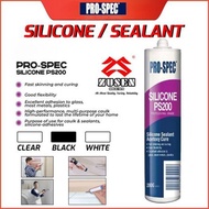 PRO-SPEC ACETOXY SILICONE   PS200W & PS200B - (WHITE & BLACK)