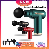Axn Collection Massage Gun Relaxation 4 Massage Head 6 Speeds LED Display Touch Screen
