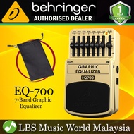 Behringer EQ-700 7 Band Graphic EQ Pedal For Guitar and Keyboard (EQ700 EQ700)