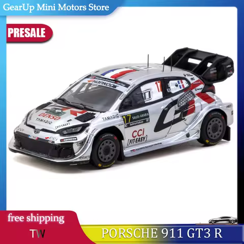 TW Tarmac Works 1:64 Toyota GR YARIS Rally1 HYBRID 2025 Rally Saudi Arabia WRC Champion Diecast Allo