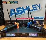 MIC ASHLEY VOICE 1000 MICROPHONE WIRELESS ASHLEY ORIGINAL 4antena