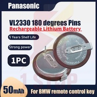 Panasonic VL2330 3V With Leg 180 Degrees 50mAh Rechargeable Lithium Battery For Watch BMW Car Key El