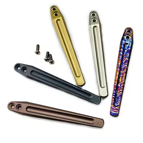 5 Colors CNC Knife Titanium Pocket Clip Back Clamp For Rick Hinderer XM-18 XM-24 Jurassic Eklipse Ma