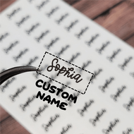 2.3*1CM Custom Name Labels, Waterproof Stickers School Name Stickers, School Name Tags, Children's N