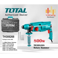 TOTAL TH308268 / TH308268-8 (3 in 1) 800w Rotary Hammer / Drill Hacker Impact Drill Chisel