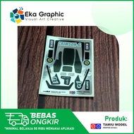 Decal Sticker Crimson Glory MonoChrome + White ink