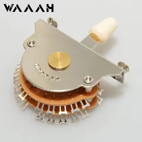 Guitar 5 Way Super Switch Pickup Selector Super 4-Pole Double Wafer for ST/TL Guitars with 3pcs Tips