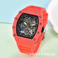 fossil watch Foreign Trade Tonneau Ceramic Glaze Fashion Personality Quartz Watch Men's Watch Ladies