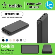 Belkin BPB012bt 20000mAh BoostCharge 15W Powerbank With USB-C & USB-A Ports PD Two-Way Fast Charge P