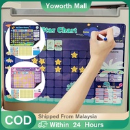 Kids Magnetic Reward Behavior Chart / Fridge Magnetic Star Reward Chart / Good Habits To Develop Edu