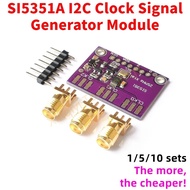1/5/10sets DC 3V 5V SI5351 SI5351A I2C Clock Signal Generator Module High Frequency Signal Square Wa