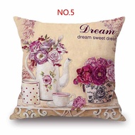 New Nordic Flowers Cotton Linen Pillowcase Decorative Cushion For Sofa Pillow Case Bohemia Sofa Cush