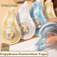 TINEMIN 3Pcs/Set Correction Tape, Capybara 60m/90m Coating Tape,  Smooth Flip Design Large Capacity 