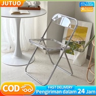 Acrylic Colorful Foldable Chair Modern Meeting Dining Plastic Folding Office Chair and Table Set