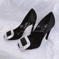 Belilla♥️Roger Vivier 絲綢高跟鞋