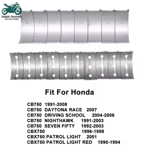 For Honda CB750 36mm STD~+100 Motorcycle Connecting Rod & Main Crankshaft Bearing CB 750 91-2008 CBX