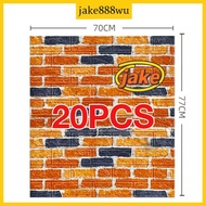 20pcs bundle Big size 70X77cm PE Foam 3D WallPaper Brick safety Waterproof Self Adhesive Wallpaper