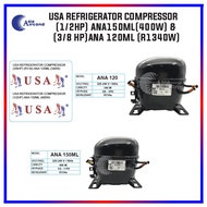USA REFRIGERATOR COMPRESSOR 3/8HP『ANA120ML』 & 1/2HP『ANA150ML』