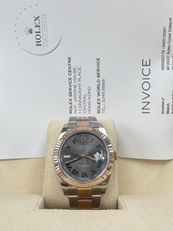 溫布頓錶面 ROLEX Datejust 41mm Wimbledon 126331-0015 Oyster Perpetual Oyster 腕錶永恆玫瑰金及蠔式鋼款