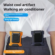 fenquezisq Portable Air Conditioner Portable Waist Fan with Lanyard Strong Airflow 3 Speeds Low Nois