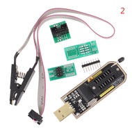 CH341A 24 25ชุดแฟลช EEPROM BIOS โมดูลโปรแกรม USB + คลิปทดสอบ SOIC8