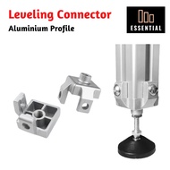 Aluminium Profile Leveling Connector for 2020, 3030 & 4040 Profiles with Adjustable Foot