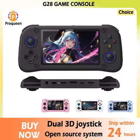 G28 Retro Handheld Video Game Console Linux System 4.3 Inch IPS Screen Portable Pocket Video Player