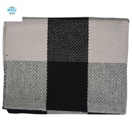 Cotton  Plaid Rugs, Check Rug,23.6Inch x35.4Inch,Checkered Outdoor Rug,Outdoor Plaid Doormat For Kit