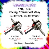 C70 GBO CRANKSHAFT CRANK SHAFT ASSY - RACING MODI MODIFY MODIFIED EX5 / DREAM TIMING GEAR 16T BLOCK 