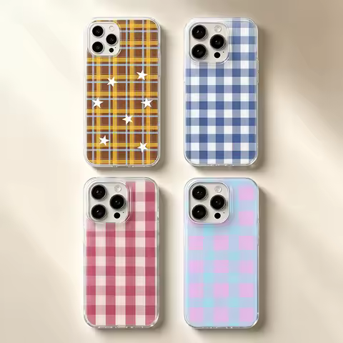 Y2K Plaid Gingham Phone Case for Motorola Moto EDGE 40 Pro G Power 5G G9 Play G9Plus S30 G72 G71 G60