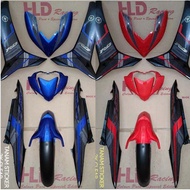 LC135 V8 FI YAMAHA 2015 (318) BODY COVER SET WITH SIAP STICKER TANAM 2K CLEAR - VRC+DBNM8+BG / DPBMC