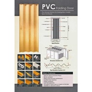 PVC TOILET Folding Door /SLIDING DOOR/ TOILET DOOR/ TOILET PLASTIC DOOR/ PINTU LIPAT/ PINTU BILIK AIR