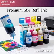 QUAFF Refill EPSON 664 Ink Premium for EPSON Printer High-Quality Refill Ink 70ml