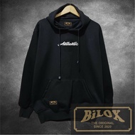 Black distro men's Hoodie, authentic hustle screen printing, cool distro men's Sweater, Bilox, simpl