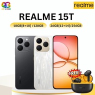 REALME 15T 5G 12+256GB Kamera 50 MP AI Bateri 7000mAh Paparan 4R Comfort+ AMOLED 4000nit Telefon Pin