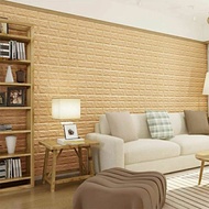 Hub 3D Foam Brick Cream 77cm by 70cm Waterproof Self Adhesive