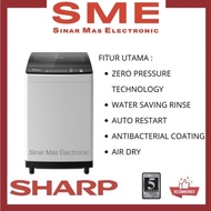 Mesin Cuci 1 Tabung Buka Atas 9 Kg SHARP (T2)