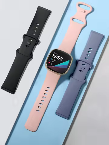 Strap for Fitbit Versa 3 4 Sense 2 band Smartwatch Accessories replacment wristband Sport silicone B
