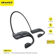 Awei A889 Pro Air Conduction Wireless Headphones Sport Earphone Fone Bluetooth Earbuds For Running Handsfree Headset With Mic