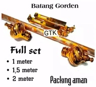 batang gorden/gagang gorden/rollet gorden/hordeng 1 meter  15 meter 2 meter full set