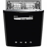 Smeg - DIFABBL 60厘米 13套標準餐具 50's Style 嵌入式洗碗碟機 (黑色)