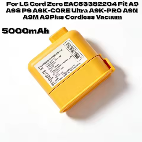 5000mAh Li-ion Replacement Battery for LG Cord Zero EAC63382204Fit A9 A9S P9 A9K-CORE Ultra A9K-PRO 