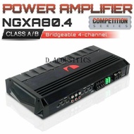 Car Audio Power Amplifier NAKAMICHI NGXA80.4 2,000W Maximum 4 Channnels Bridgeable AB Amplifier BRIDGEA