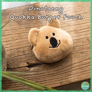 Dinotaeng Quokka Burger Pouch | Korean Creative Brand | Cute pouch