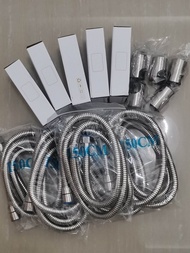 ชุดหัวฉีดชำระ5ชุด ห้องน้ำ สแตนเลสSUS304ของแท้ไม่ขึ้นสนิม ความยาว1.5มsetสายฝักบัวหนา สายชำระ