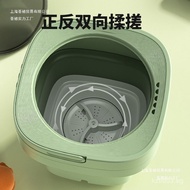 Portable Mini Folding Bucket Washing Machine Small Dormitory Washing Machine Non-electric Underwear 