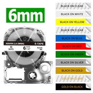 6mm SS6KW ST6KW SC6YW Label Tape Compatible Epson KingJim Label Printer for LW-700 600P 1000P Z900 K