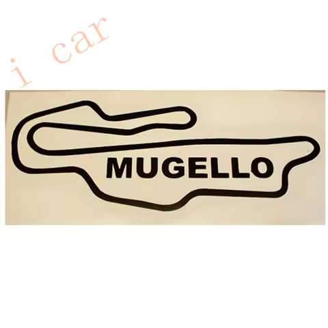 MUGELLO STICKER RACE TRACK CAR CIRCUIT GP
