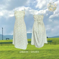 POKEE FLORAL DRESS เดรสสายเดี่ยว มีสายผูกหลัง🦋ใส่ได้2ด้าน