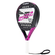 แร็กเกต Padel คาร์บอนไฟเบอร์ P12ทั้งหมดแกน EVA ขนาดกลาง4สีเหมาะสำหรับผู้ใหญ่ให้การควบคุมและพลังที่ดี